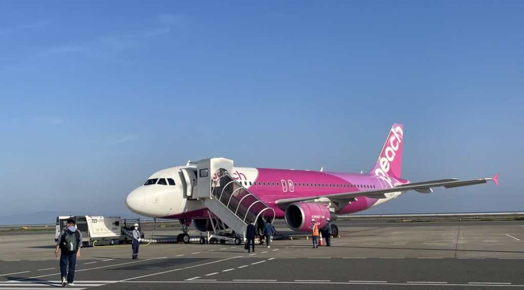 関西空港からピーチで福岡へ